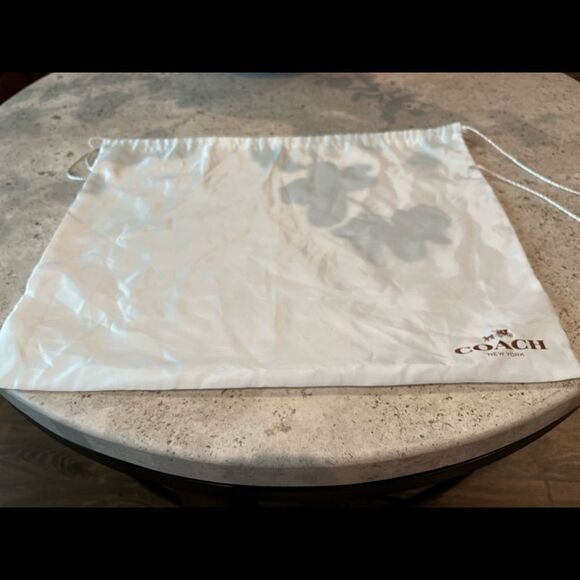 Coach ivory and blue shoulder purse leather - Picture 13 of 14